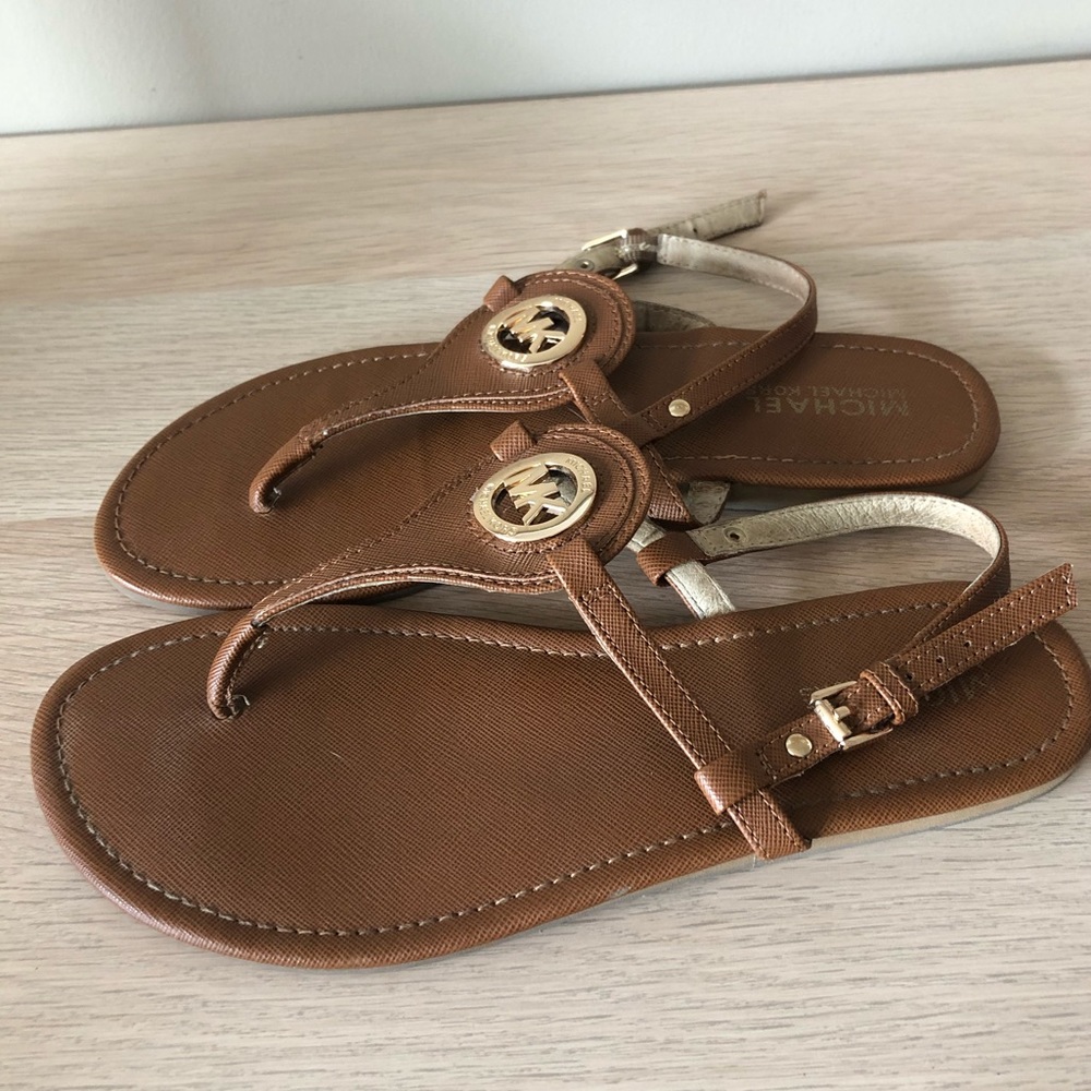 Michael Kors Brown Strappy Sandal, size 7